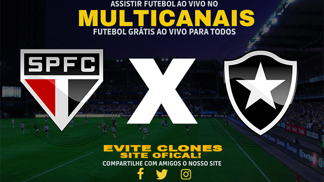 Assistir São Paulo x Botafogo ao vivo online HD Grátis 24/07/2024