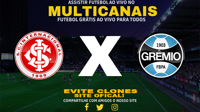 Assistir Internacional x Grêmio AO VIVO Online 19/10/20241