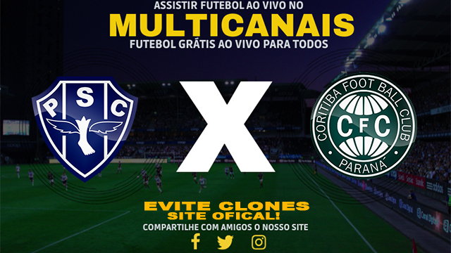 Assistir Paysandu x Coritiba AO VIVO Online 23/10/2024